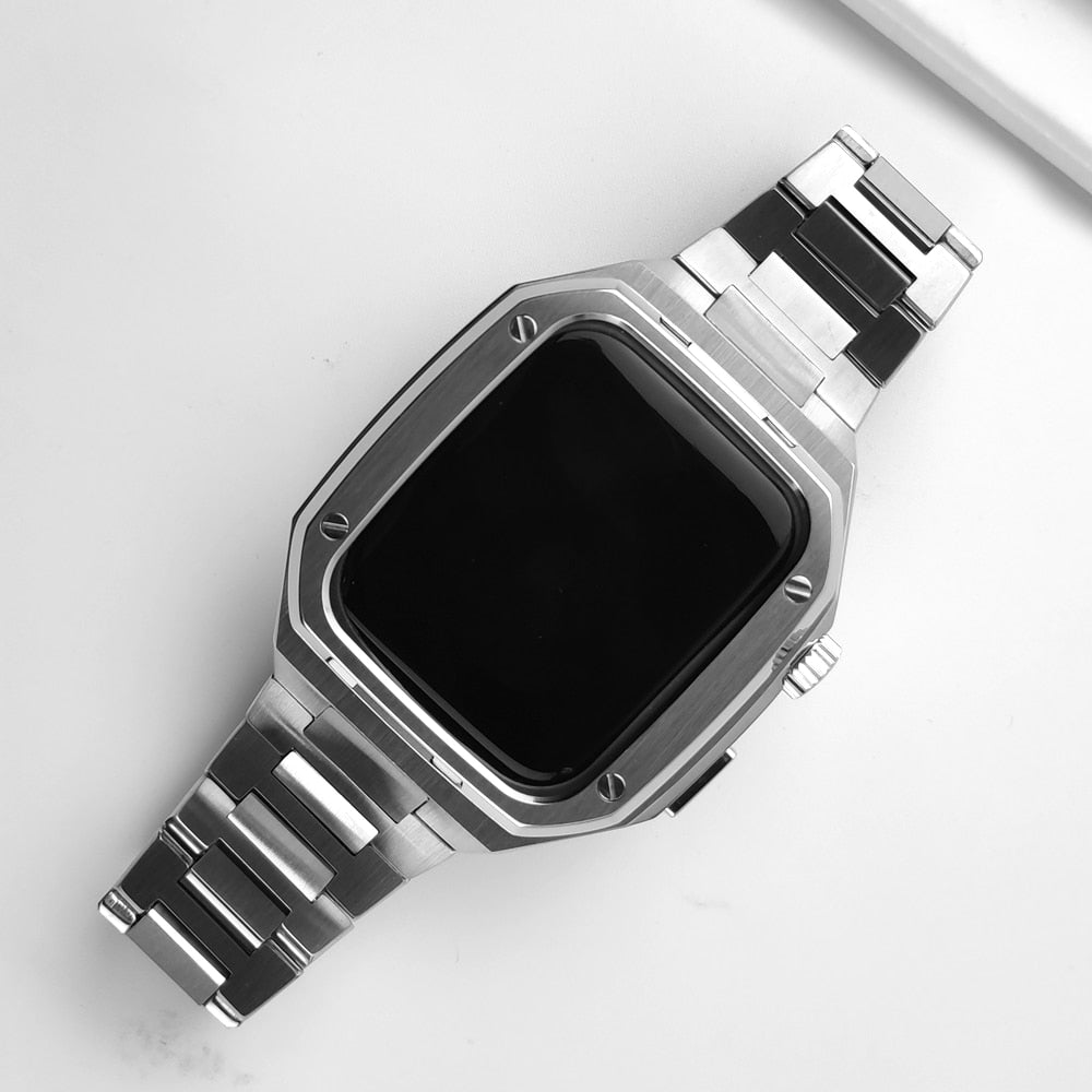 Serie Royal ™ Metal - Cinturino + protezione per Apple Watch