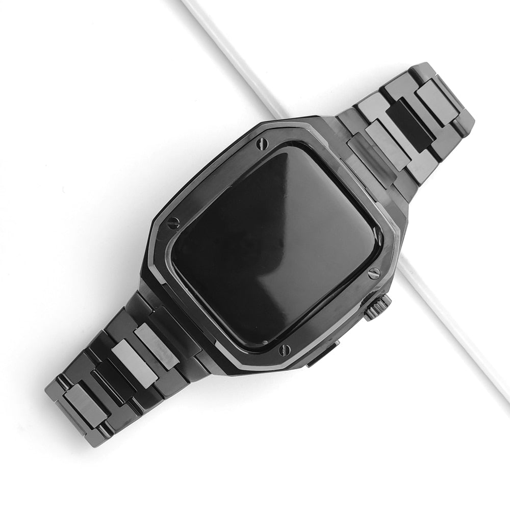 Serie Royal ™ Metal - Cinturino + protezione per Apple Watch