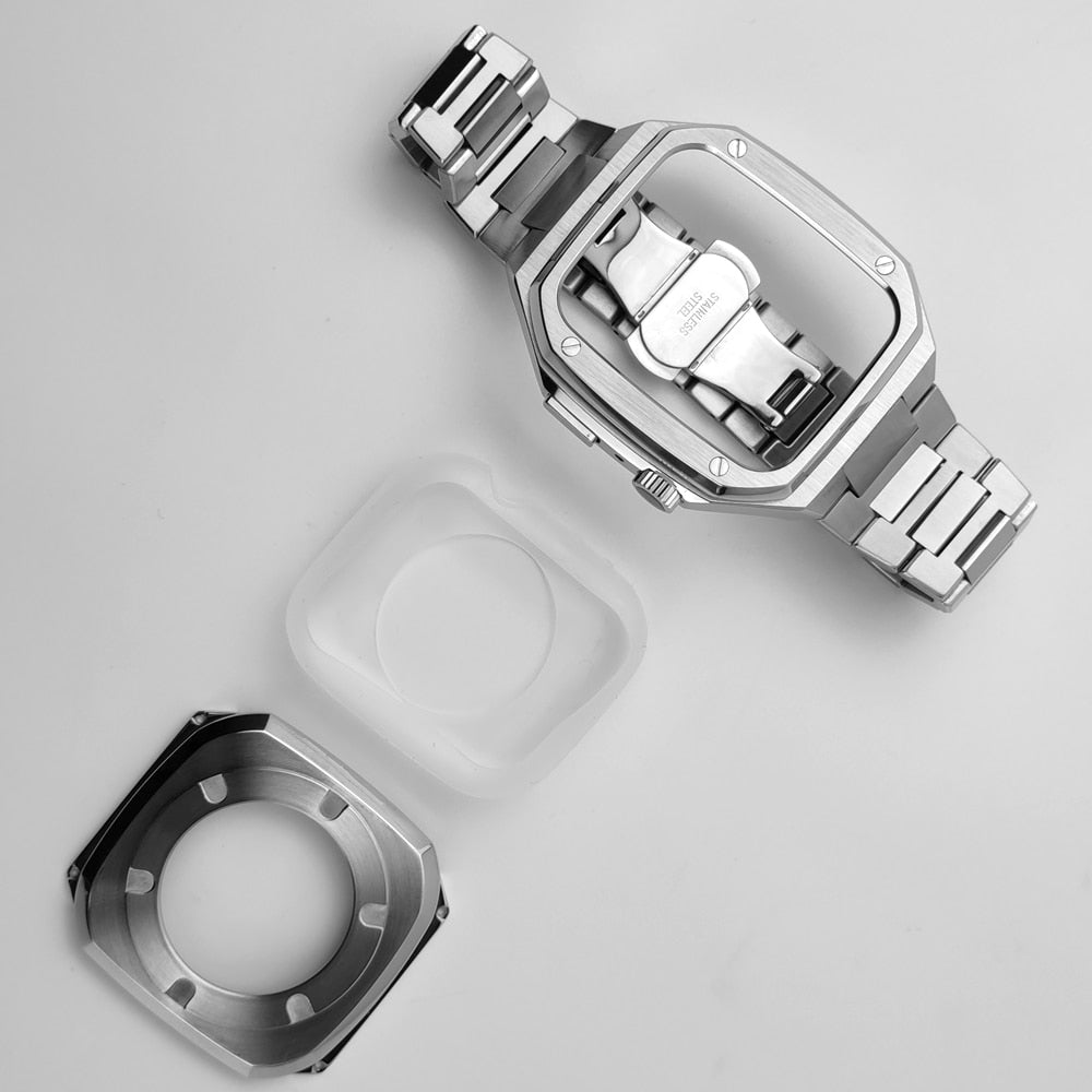 Serie Royal ™ Metal - Cinturino + protezione per Apple Watch