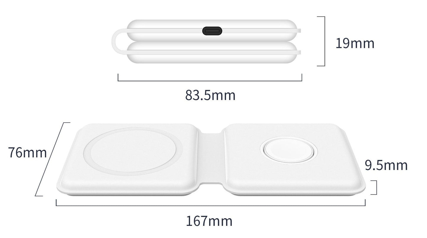Cargador Chrome Magsafe Duo Alpha™ 