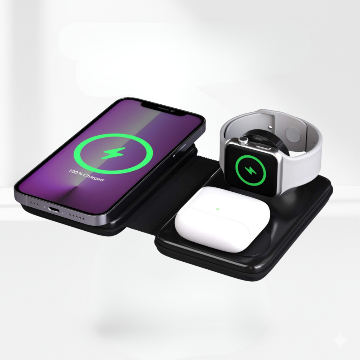 Omega™ - Cargador inalámbrico plegable 3 en 1