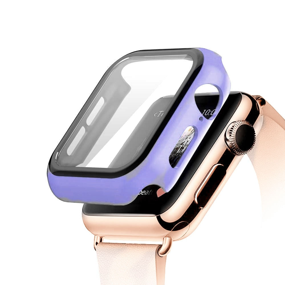 Protector de pantalla completa para Apple Watch con cristal templado