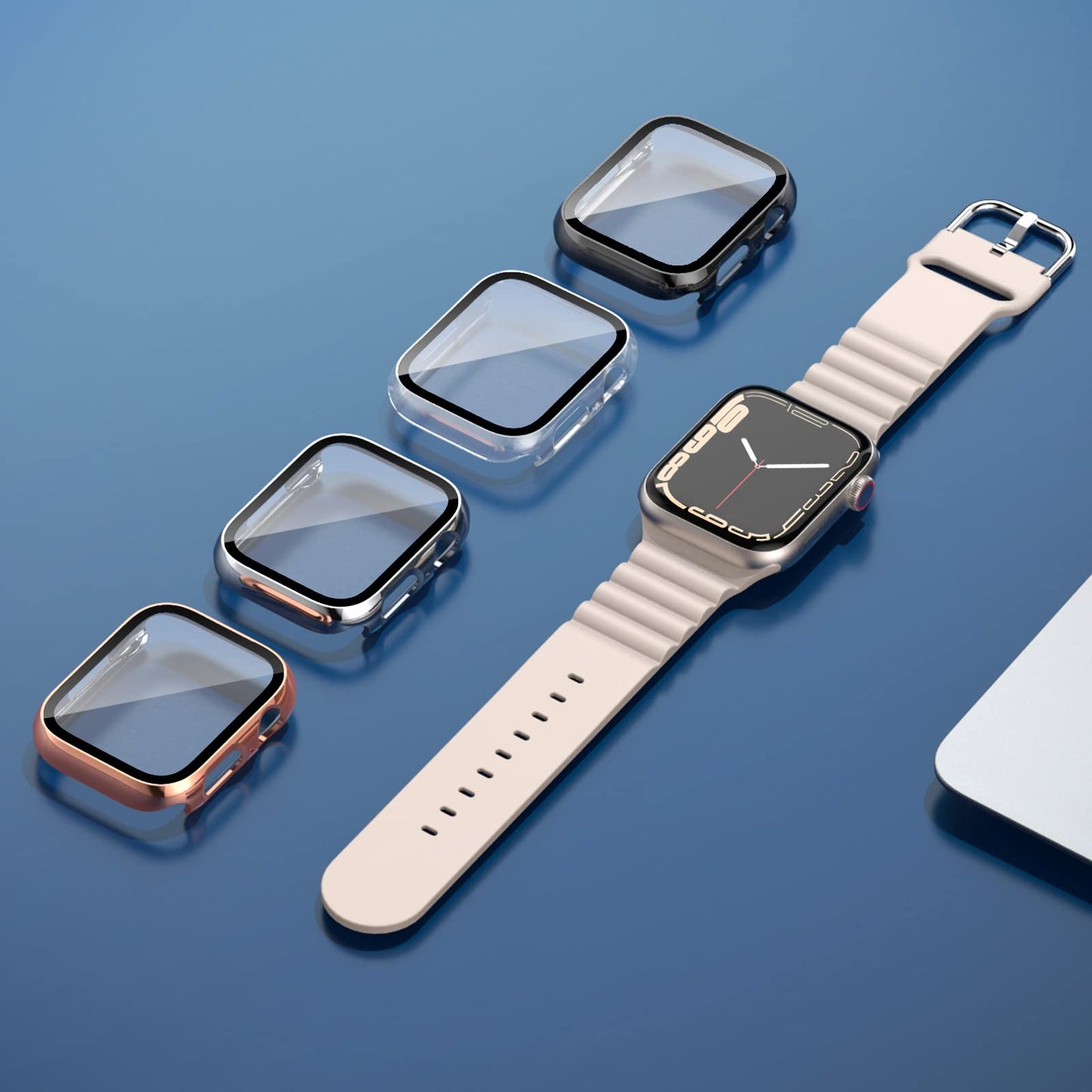 Crystal™ - Protector de pantalla para Apple Watch con cristal templado 