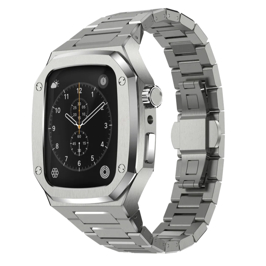 Serie Royal™ Metal: Correa + protector para Apple Watch 