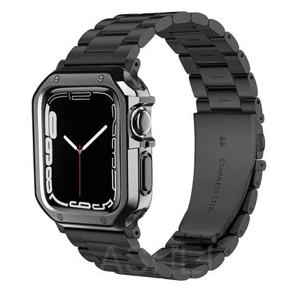 Serie Royal™ Metal: Correa + protector para Apple Watch 
