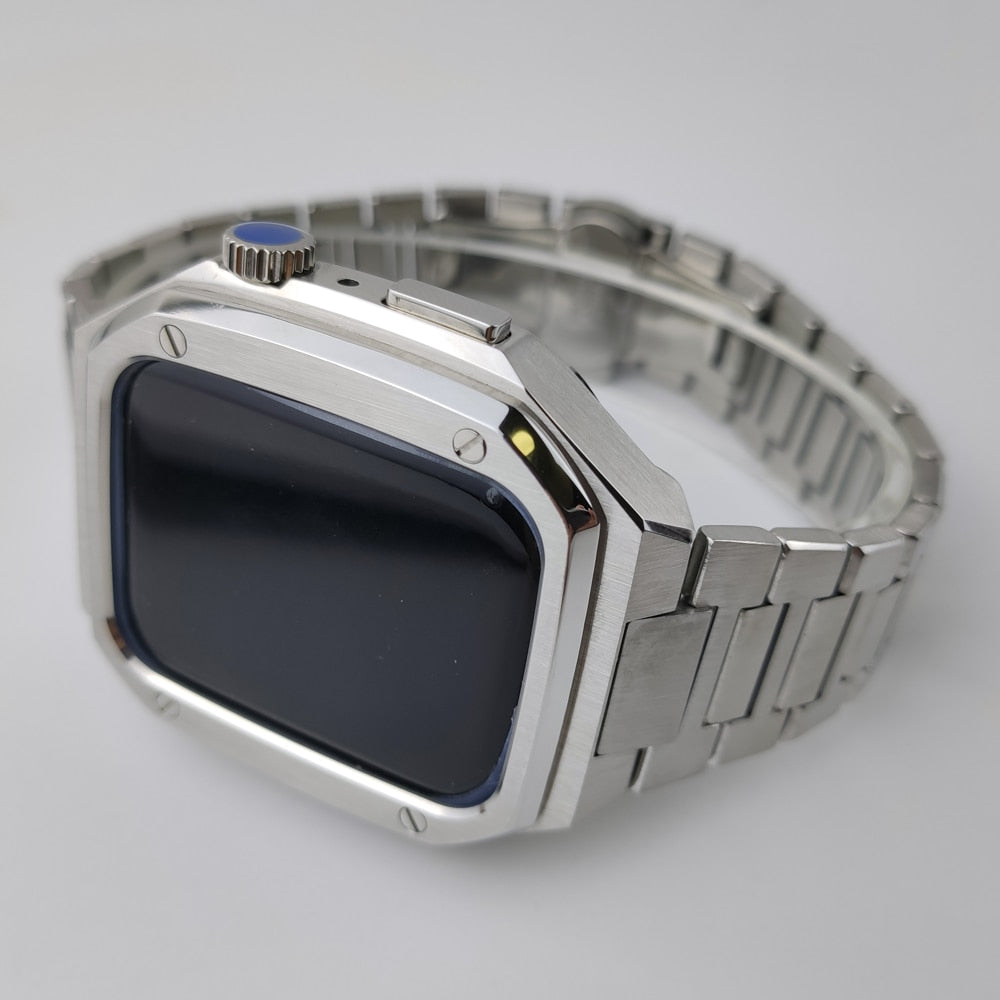 Serie Royal™ Metal: Correa + protector para Apple Watch 