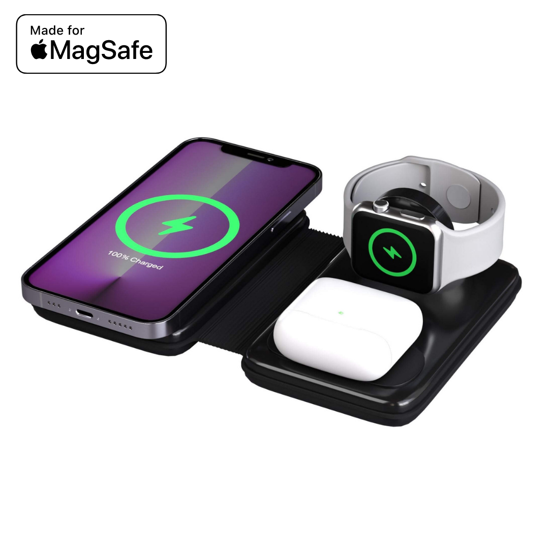 Omega™ - Cargador inalámbrico plegable 3 en 1