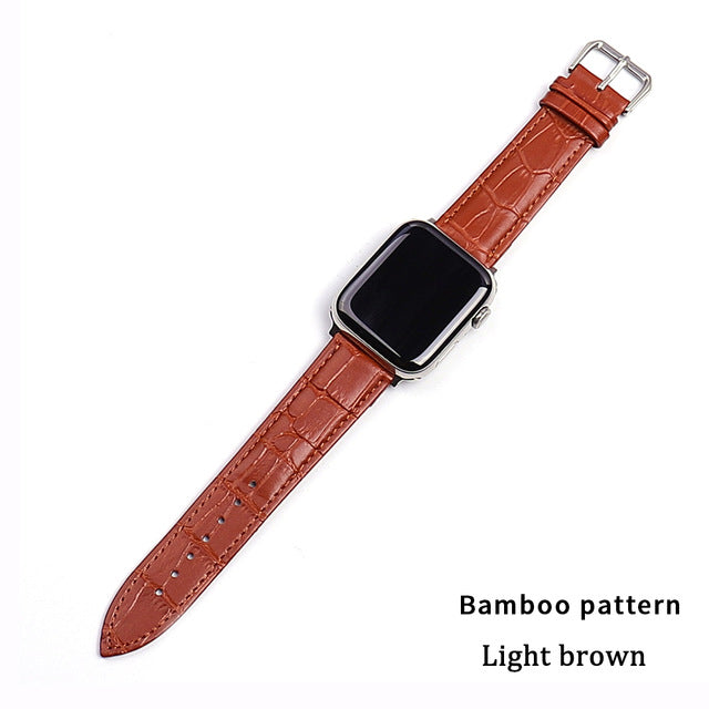 Correa de cuero para Apple Watch 