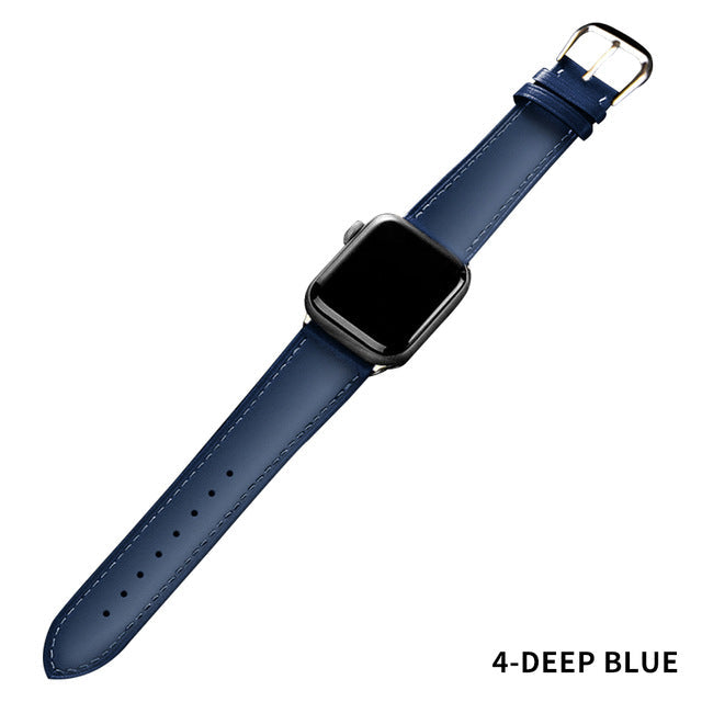 Correa de cuero para Apple Watch 