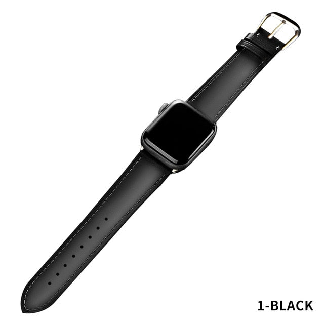 Correa de cuero para Apple Watch 