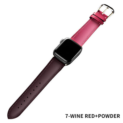 Correa de cuero para Apple Watch 