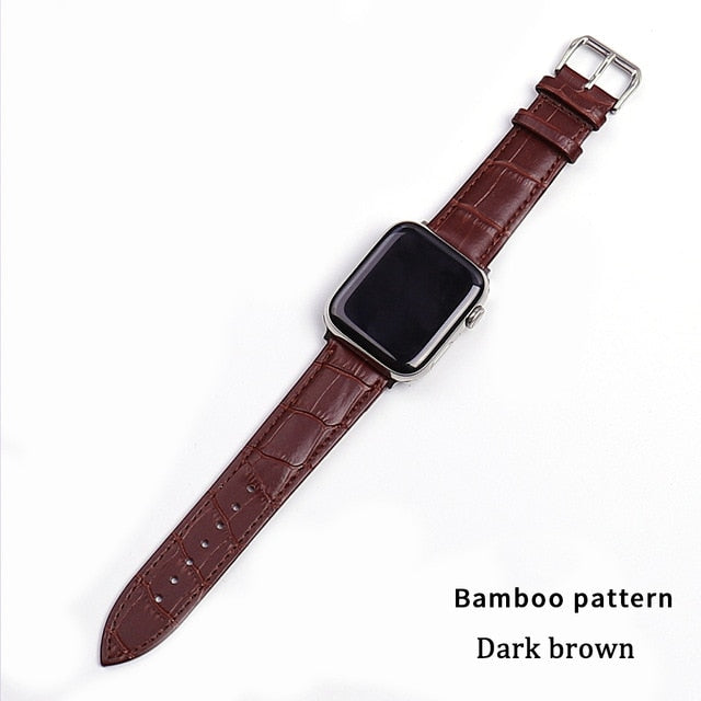 Correa de cuero para Apple Watch 