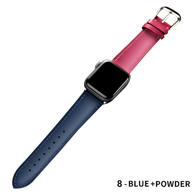 Correa de cuero para Apple Watch 