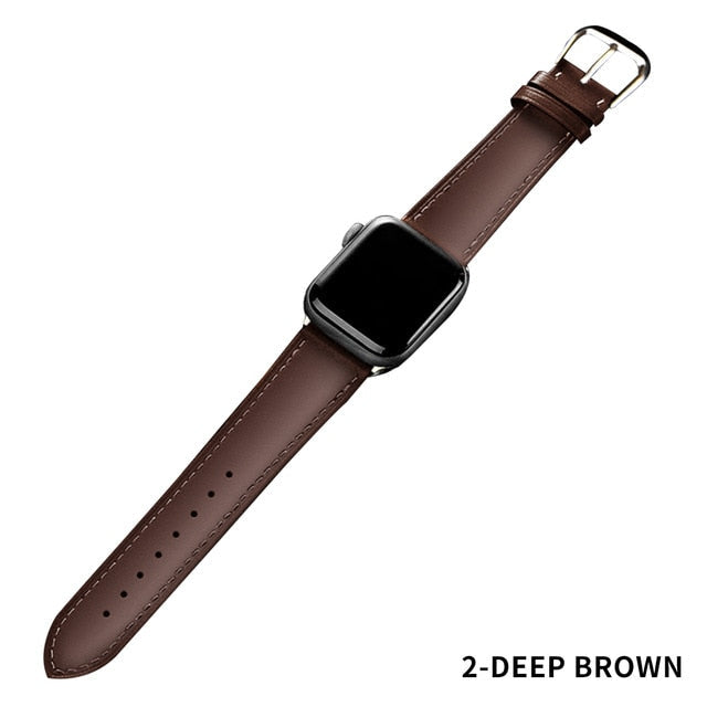 Correa de cuero para Apple Watch 